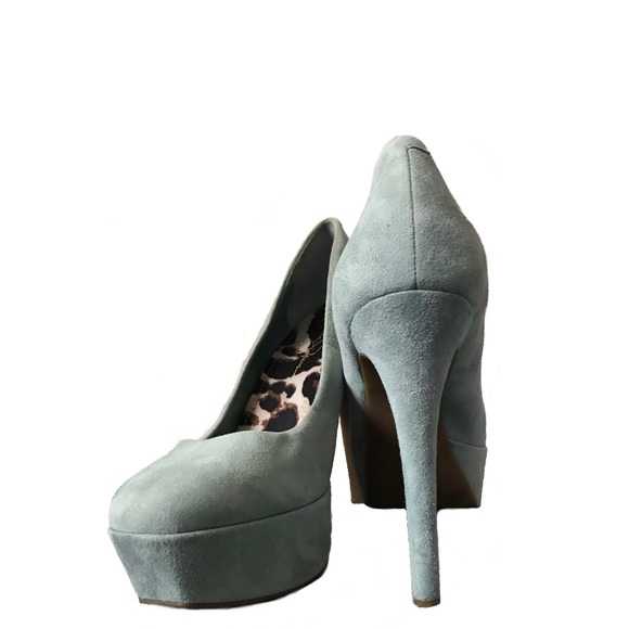 Jessica Simpson Shoes - Mint green suede heels